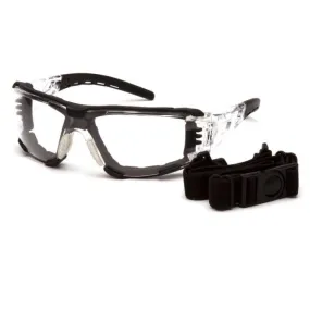 Pyramex Fyxate SB10210STMFP Safety Glasses, with Foam Padding Clear H2Max Anti Fog Lens, One Size, 1 Each
