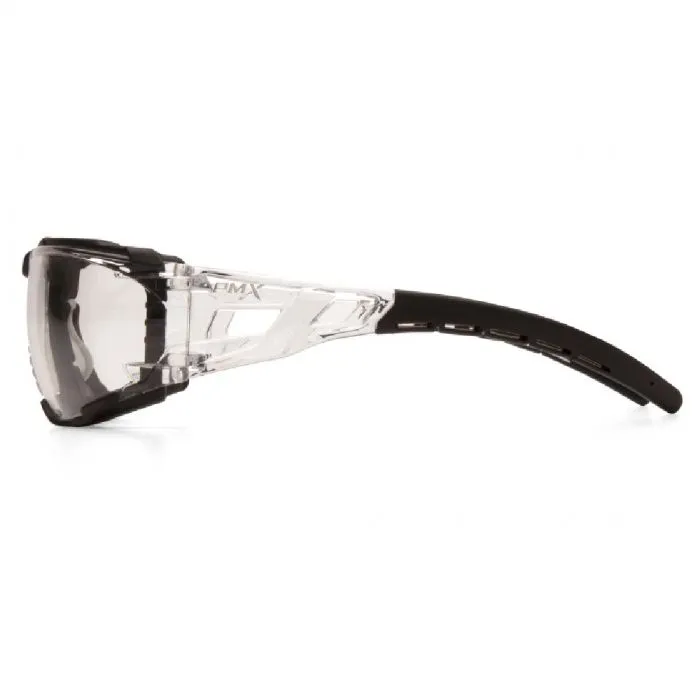 Pyramex Fyxate SB10210STMFP Safety Glasses, with Foam Padding Clear H2Max Anti Fog Lens, One Size, 1 Each
