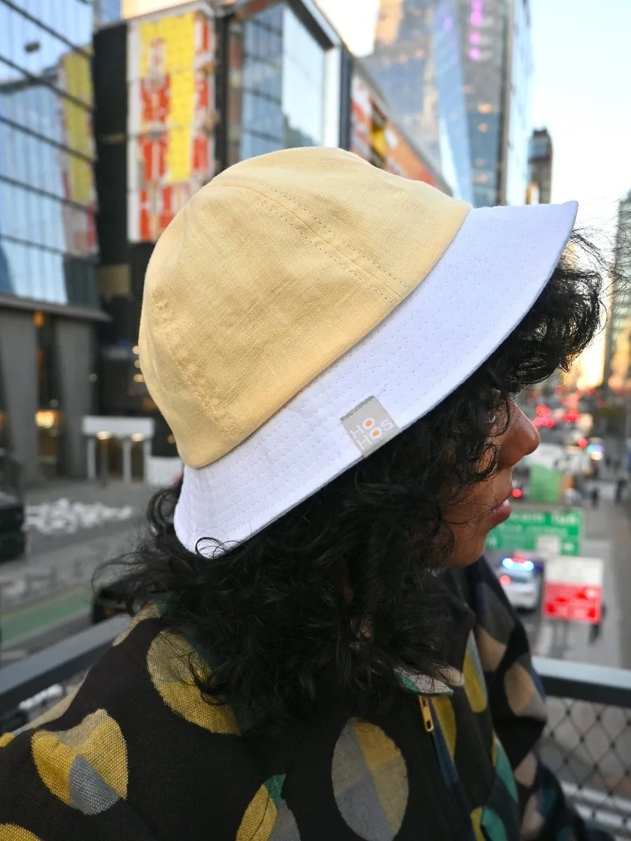 "Egghead" Linen bucket hat