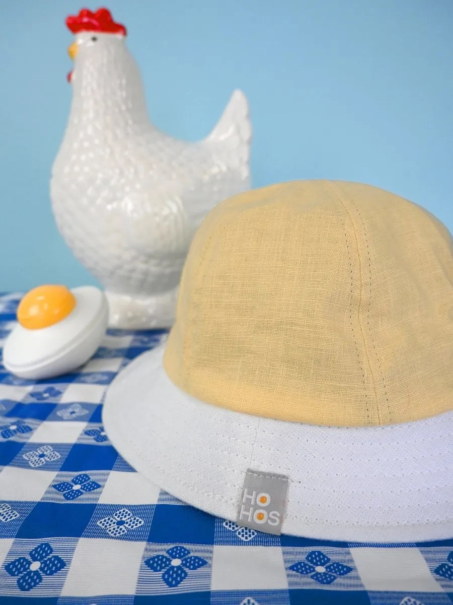 "Egghead" Linen bucket hat