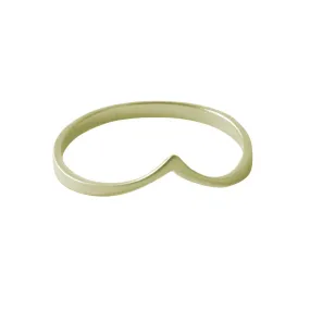 "Peaky" Gold-Dipped Thin Band Ring