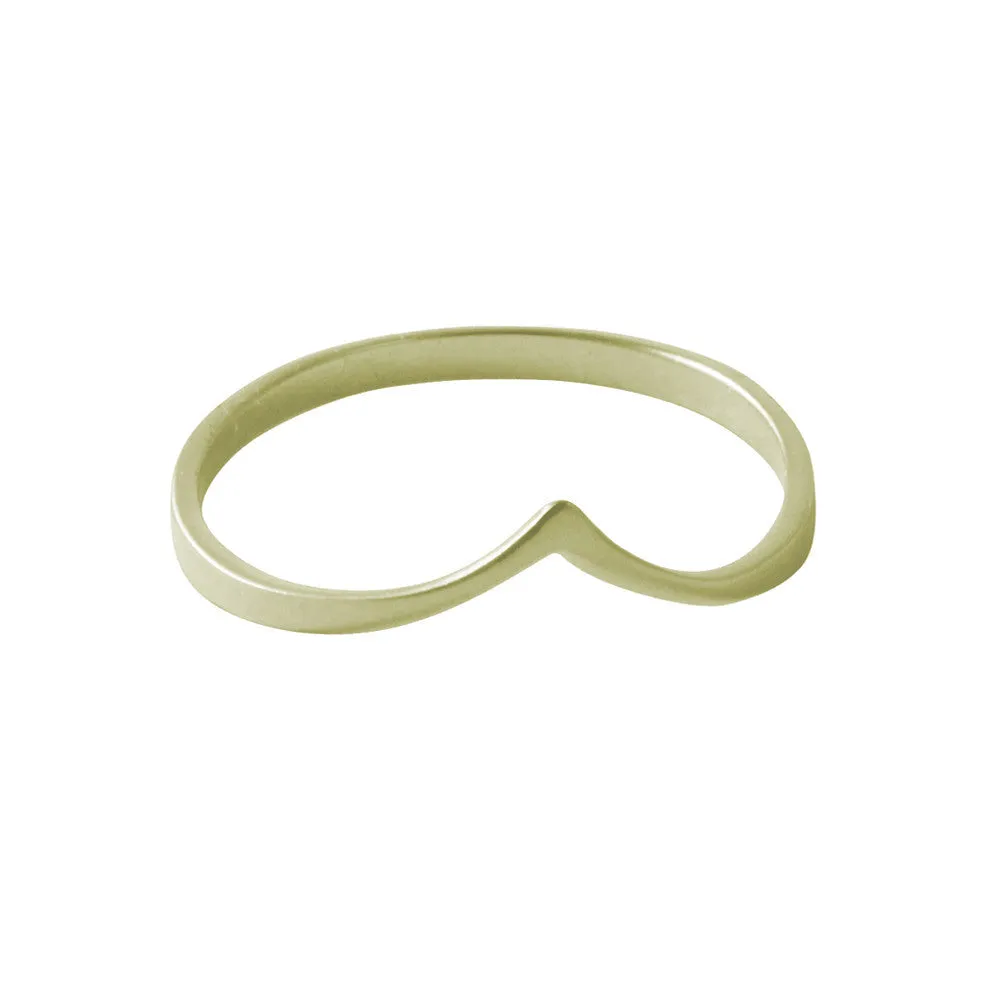 "Peaky" Gold-Dipped Thin Band Ring