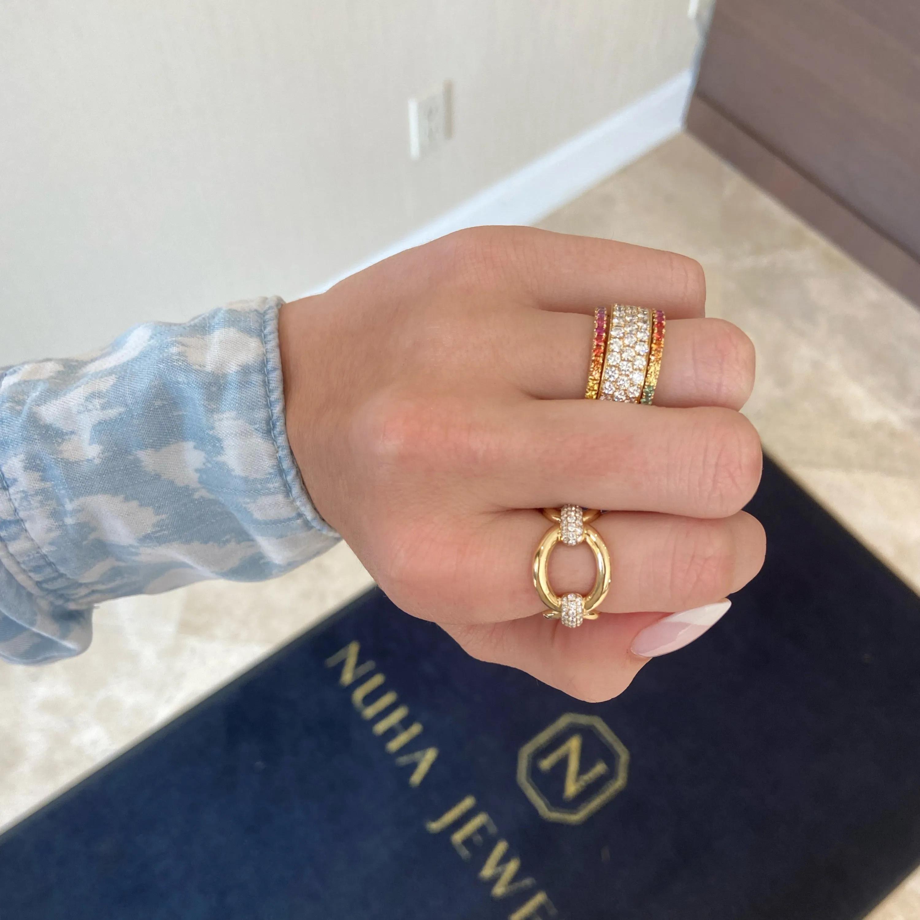 Rainbow Sapphire Ring