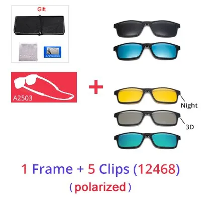 Ralferty Women's Full Rim Square Acetate Reading Glasses Clip On Sunglasses A2503