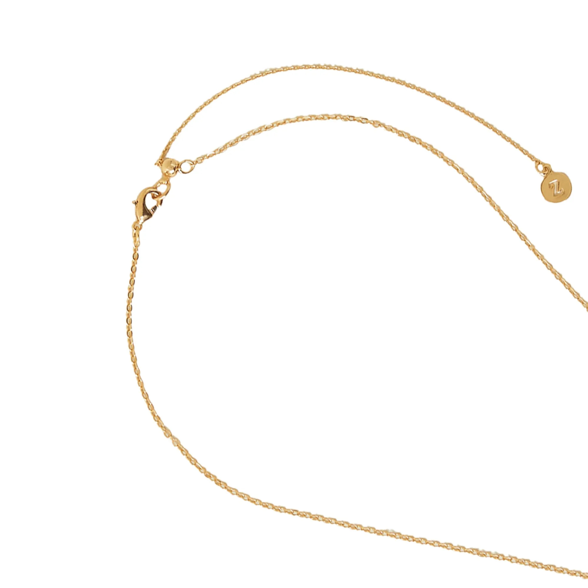 Real Gold Plated Lapis Lazuli Pendant Necklace