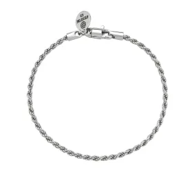 Rope Chain Bracelet in Silver