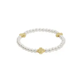 Signature Cross Pearl Pattern Bead Bracelet