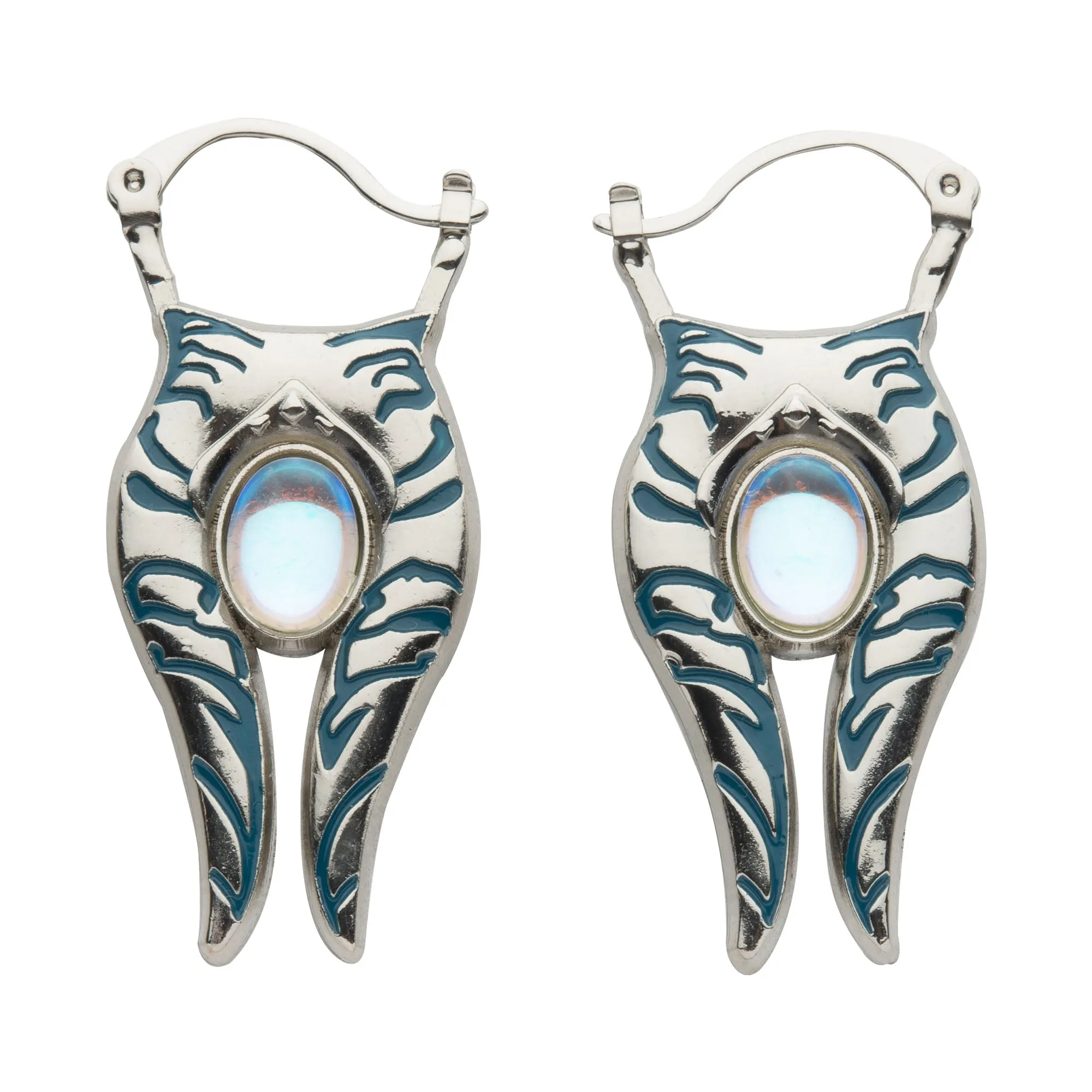 Star Wars Ahsoka Opal 3D Hoops Earrings