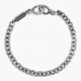 Sterling Silver Bracelet With Hand-Forged Links