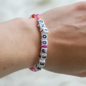Stitch "Keep Going" Bracelet