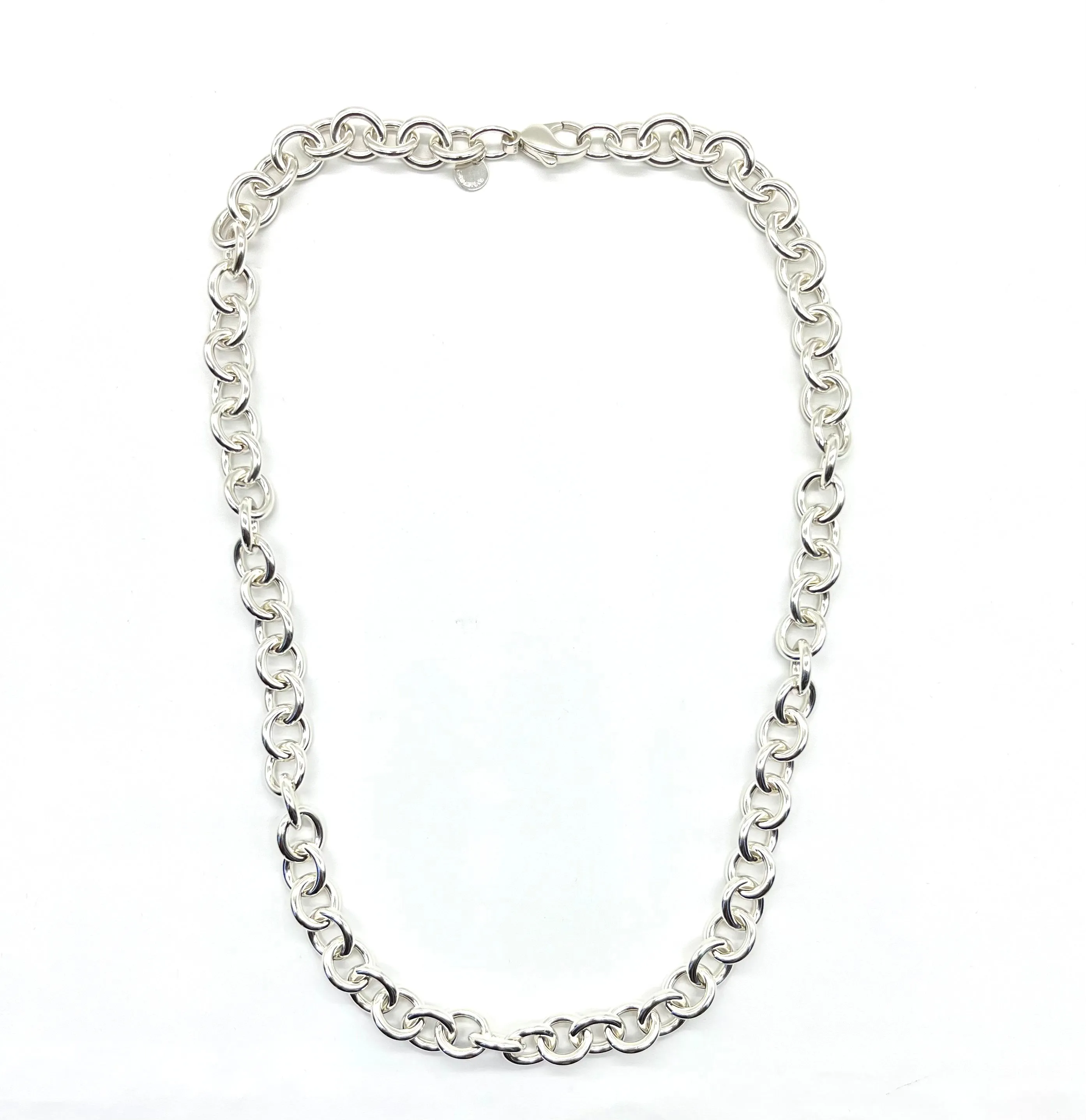 Tiffany & Co Sterling Round Link Necklace