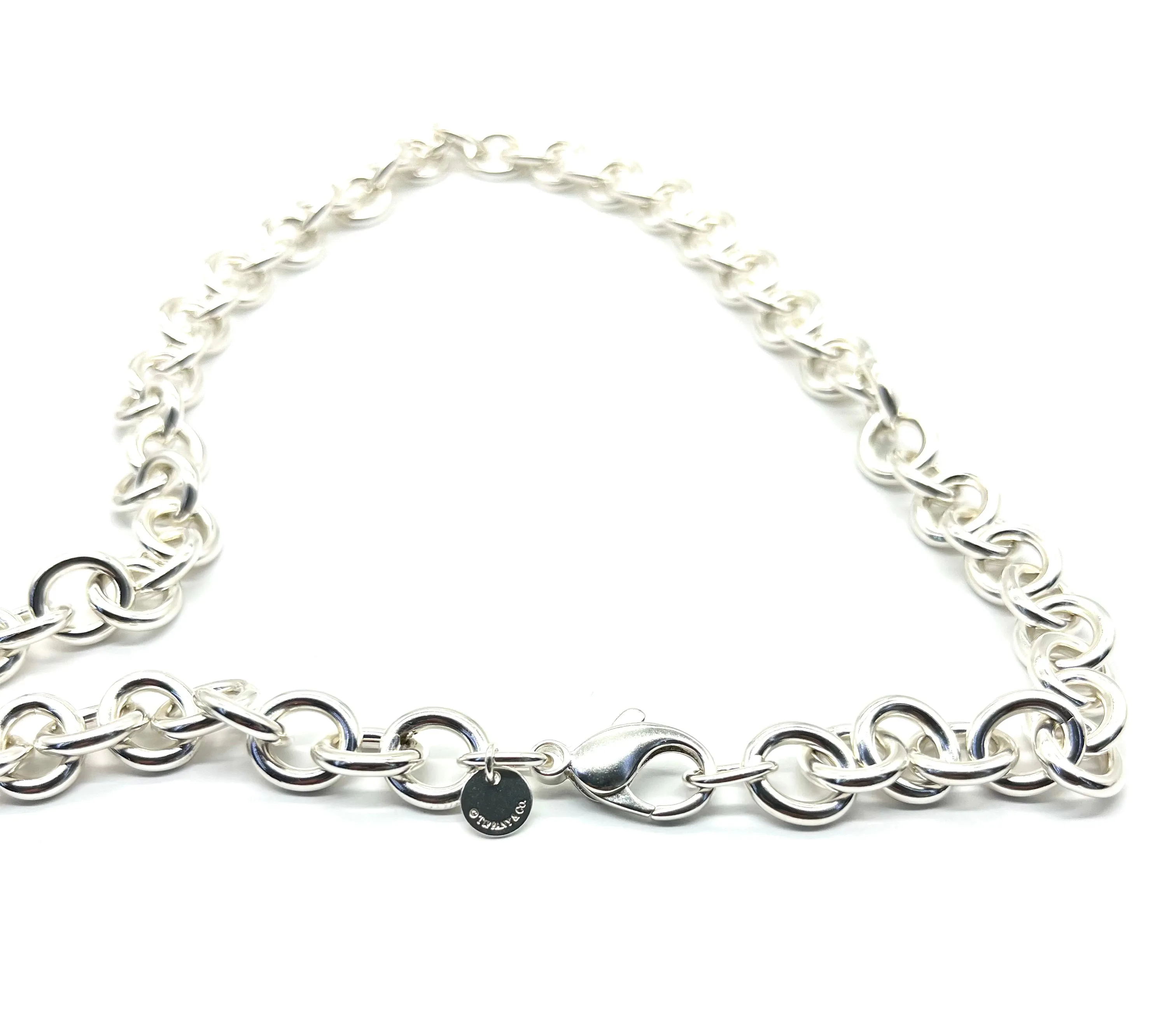 Tiffany & Co Sterling Round Link Necklace