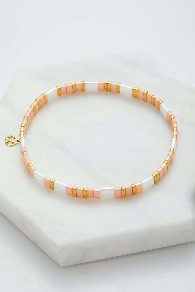Tile Bracelet - Pink