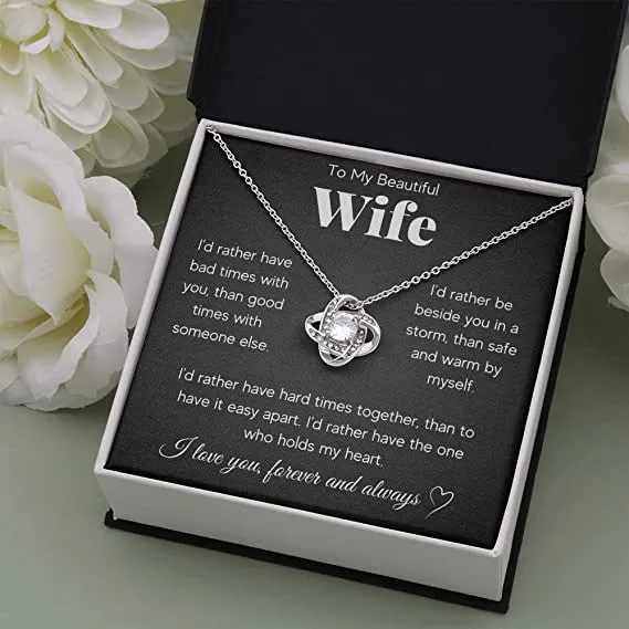 To My Smoking Hot Wife Necklace, Necklace For Wife From Husband, Wife Birthday Gift, valentine day gift for soulmate