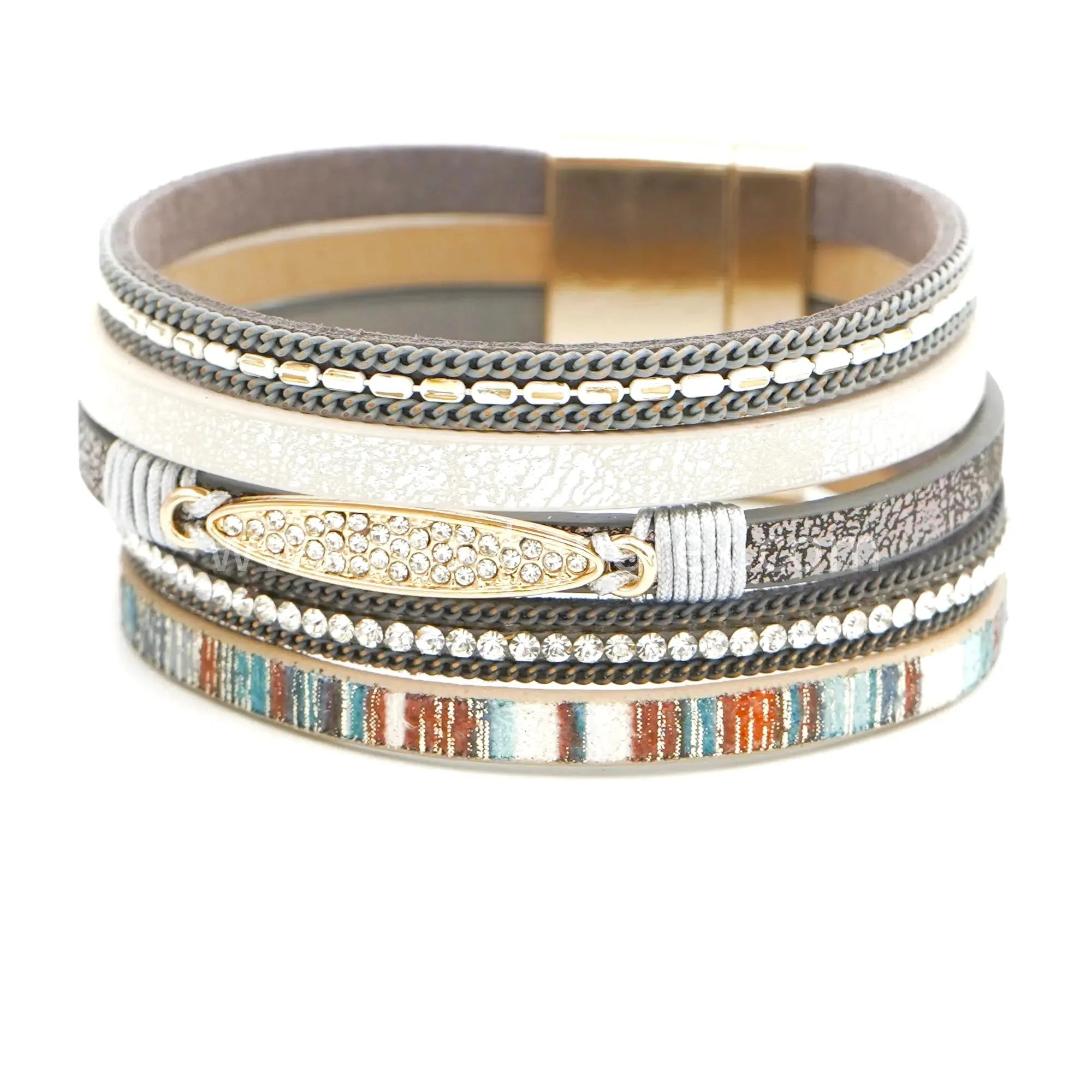 TRIBE - Leather Accent Bracelet