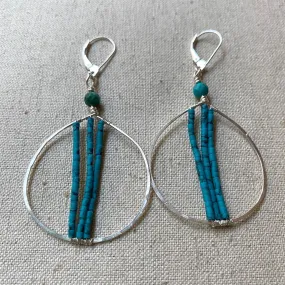 Turquoise Bombshell Earrings