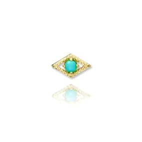 Turquoise Eye Stud Earrings