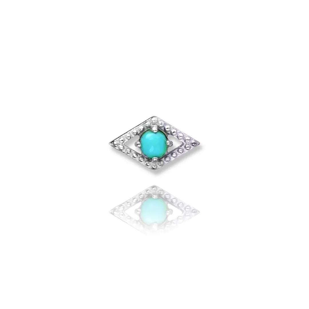 Turquoise Eye Stud Earrings