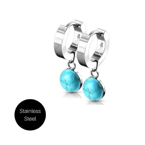 Turquoise Hoop Earrings