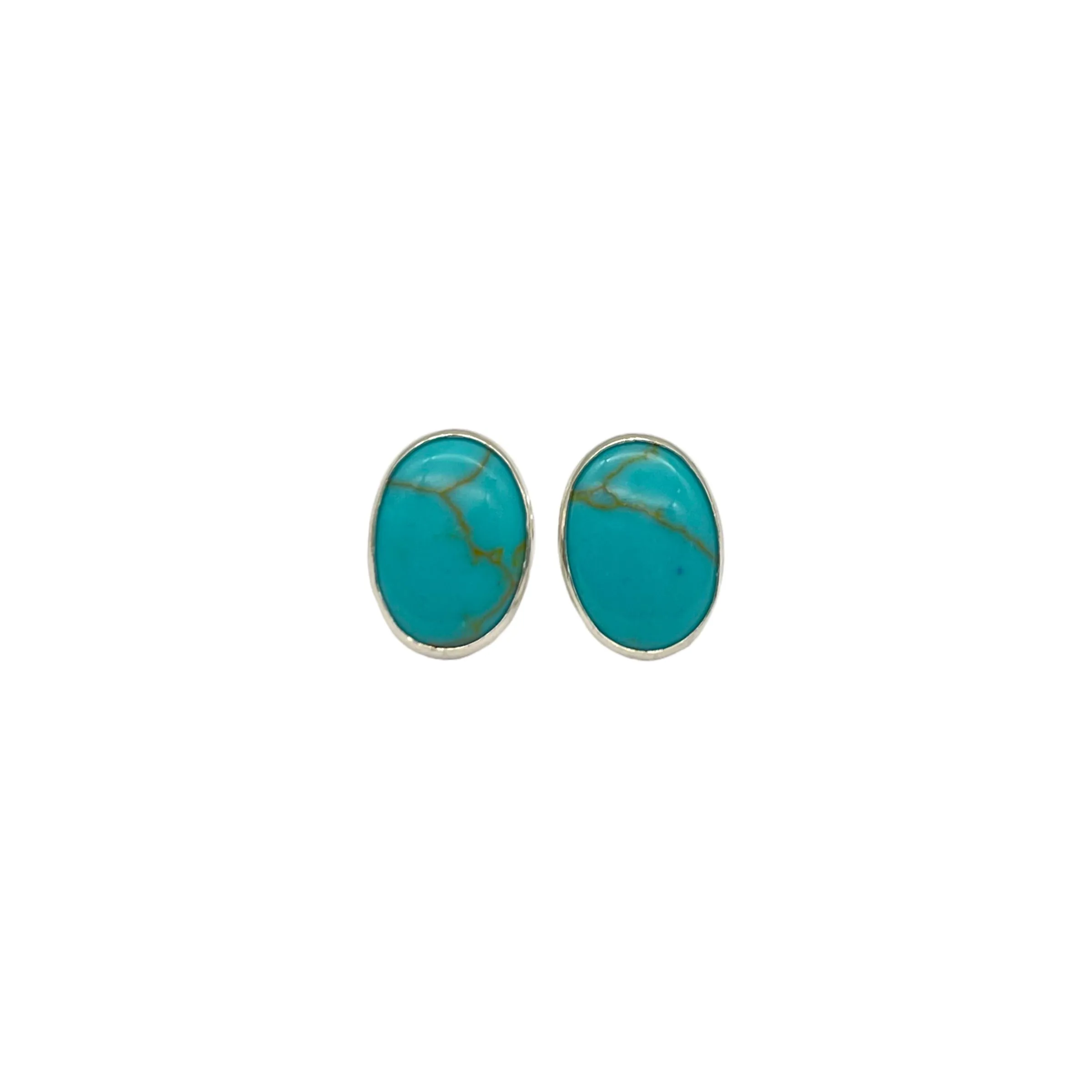 Turquoise Oval Earrings