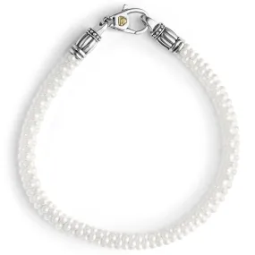 White Caviar Ceramic Caviar Beaded Bracelet